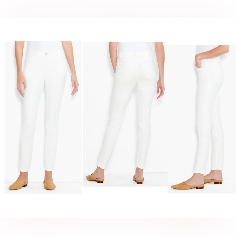 Nic+Zoe NZ DENIM 28" MID RISE SLIM ANKLE JEANS - Paper White (30)